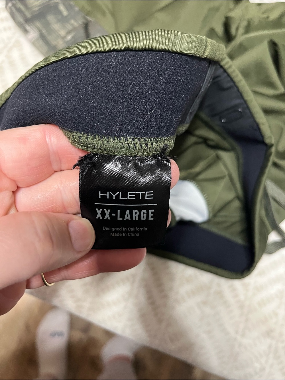 Hylete Men’s XXL Olive Green Athletic Drawstring Shorts - Picture 3 of 7